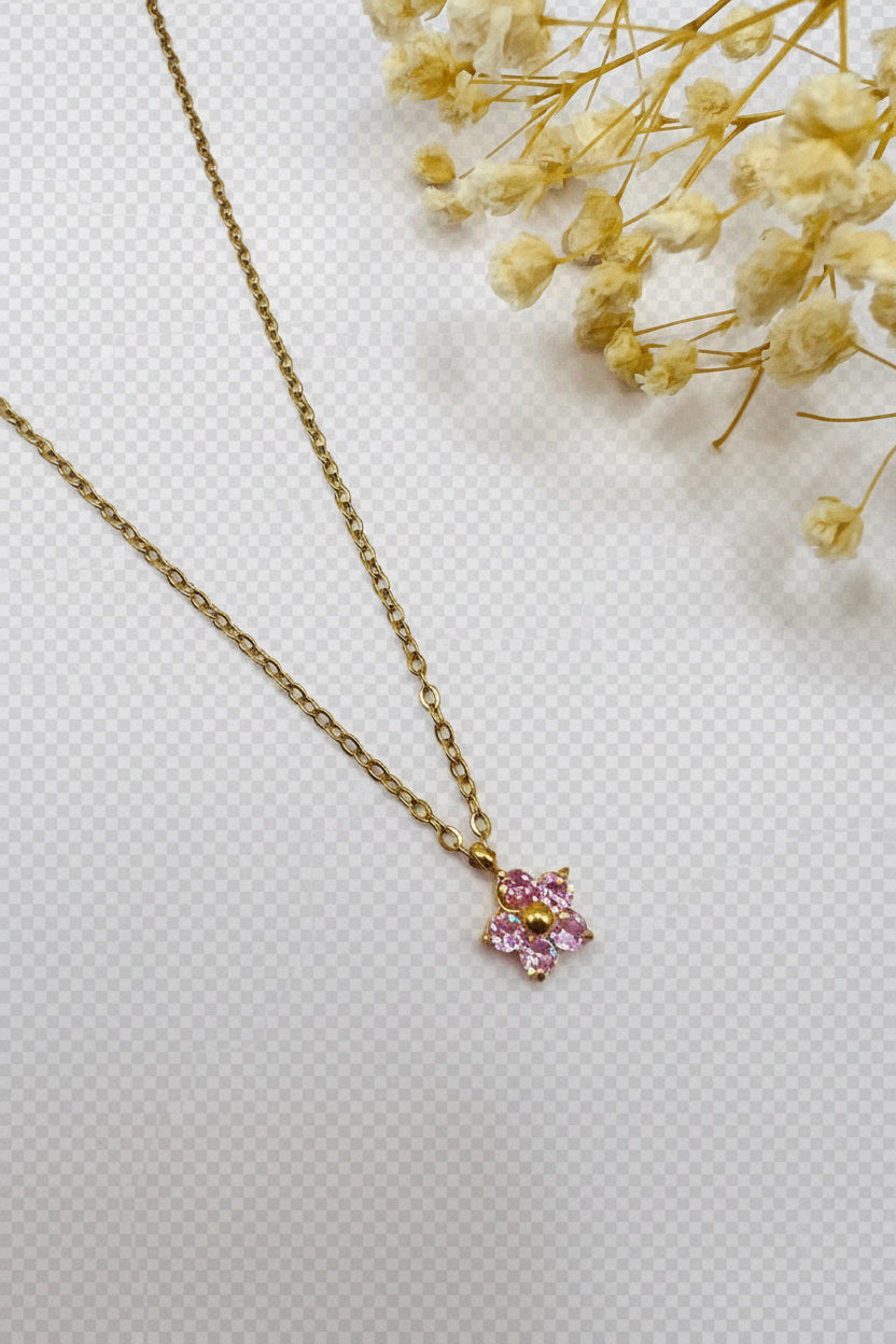 Pink Ava necklace.