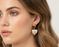 Cherry pearl earrings